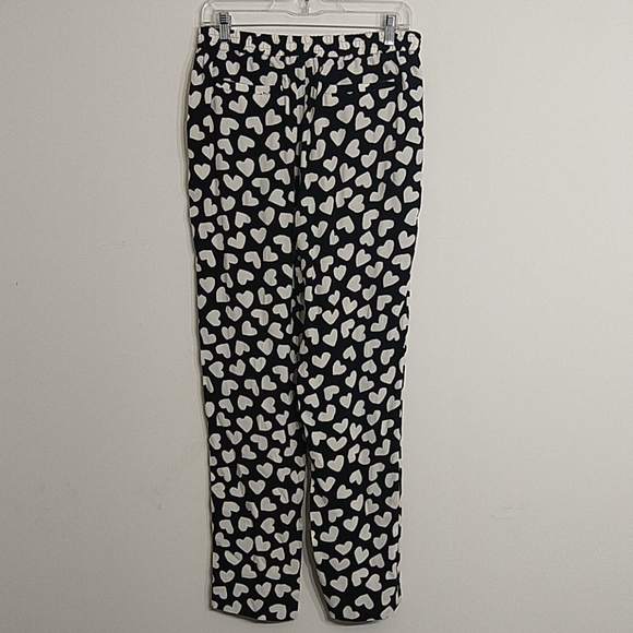 Kate Spade Black White Dancing Heart Ria Pants - Picture 4 of 8